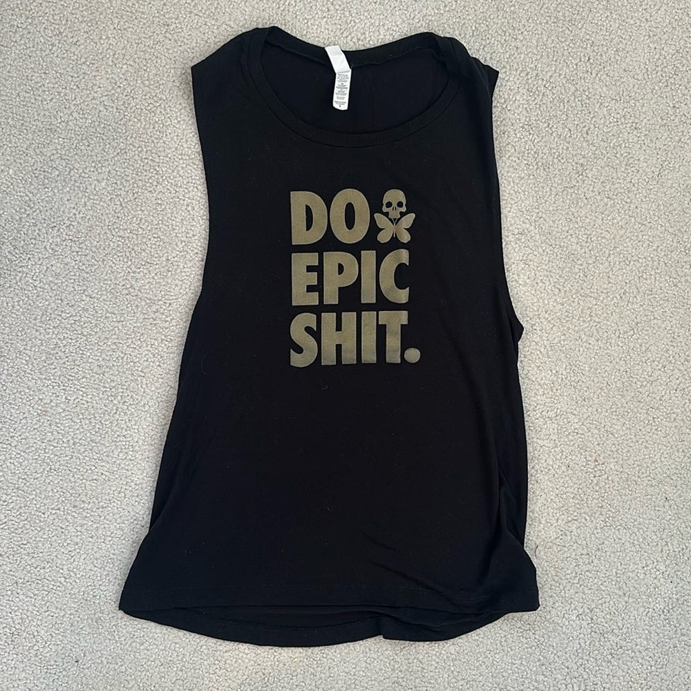 Betty Designs size Small black muscle T
